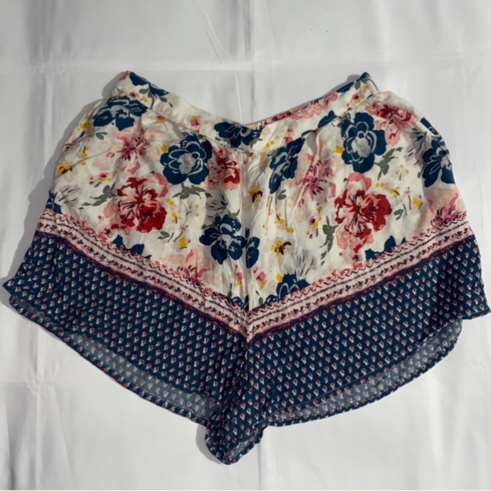 Abercrombie & Fitch Floral Mixed Print Multicolor Pull On Flowy Shorts
